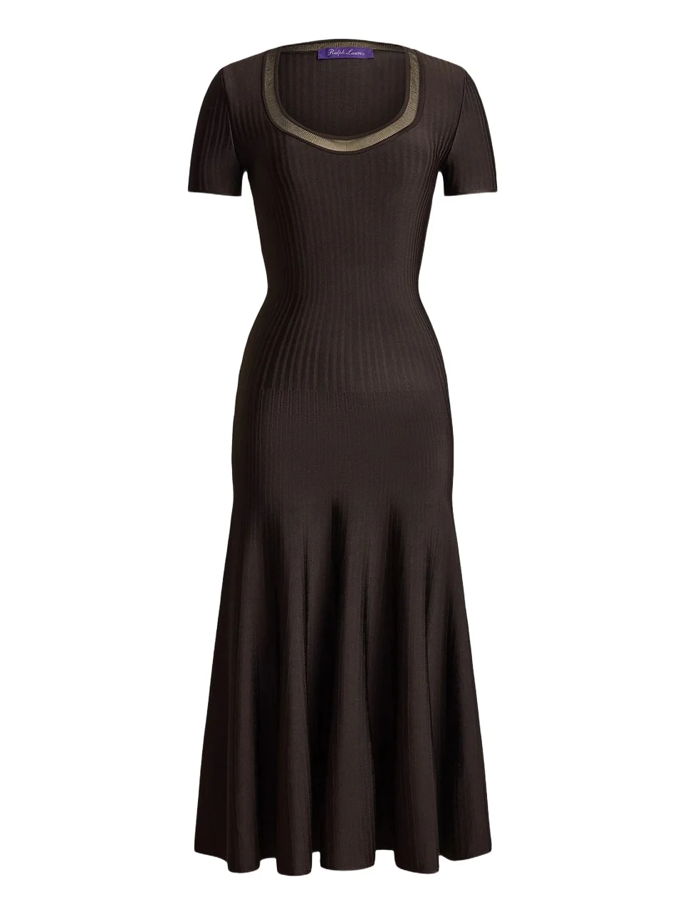Ralph Lauren Collection Women's Gwenn Sheer-Trim Sweater Day Dress