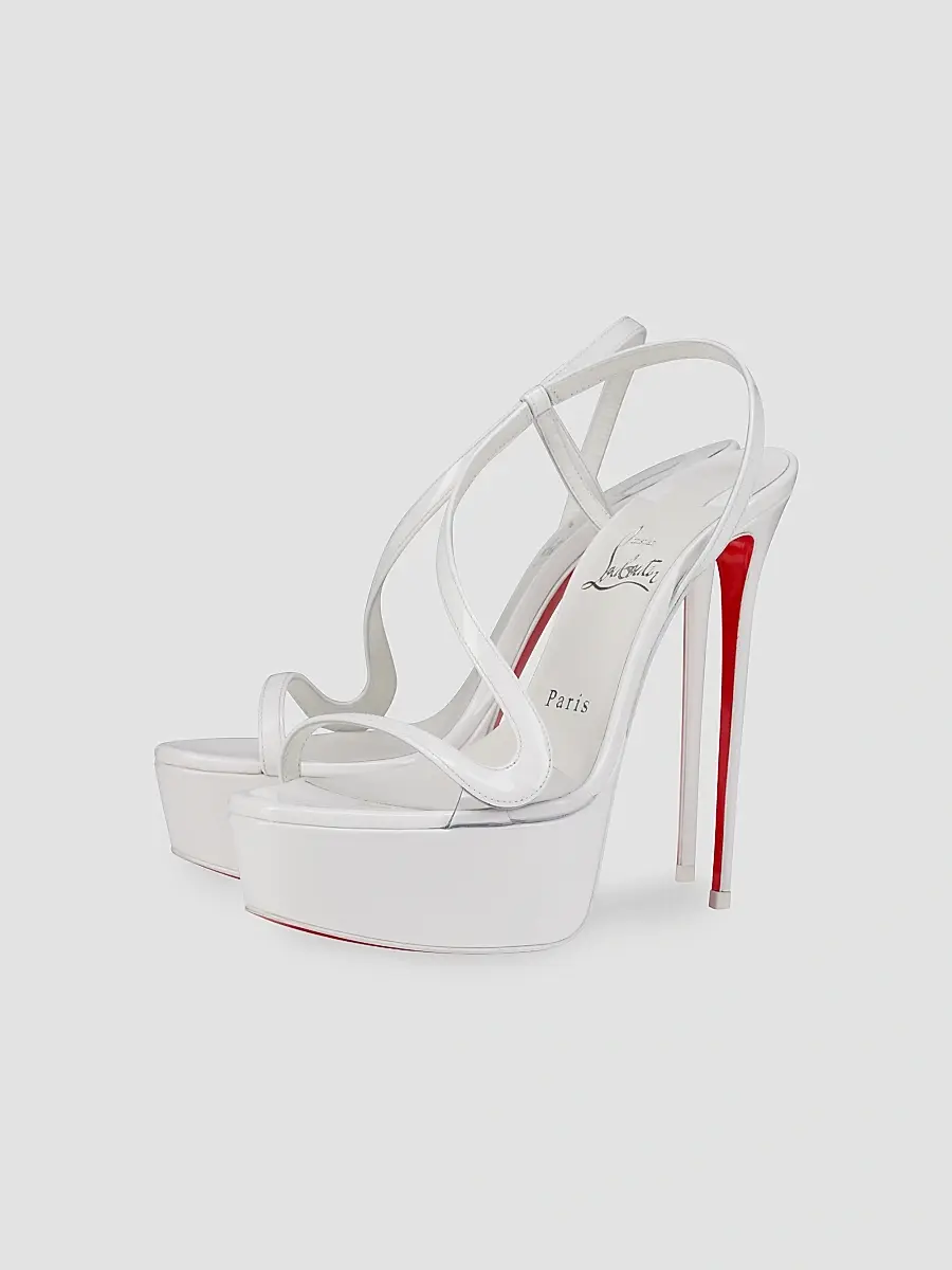 Christian Louboutin Women's Rosalie Alta 150MM Patent Leather Platform Sandals | Thumbnail 2