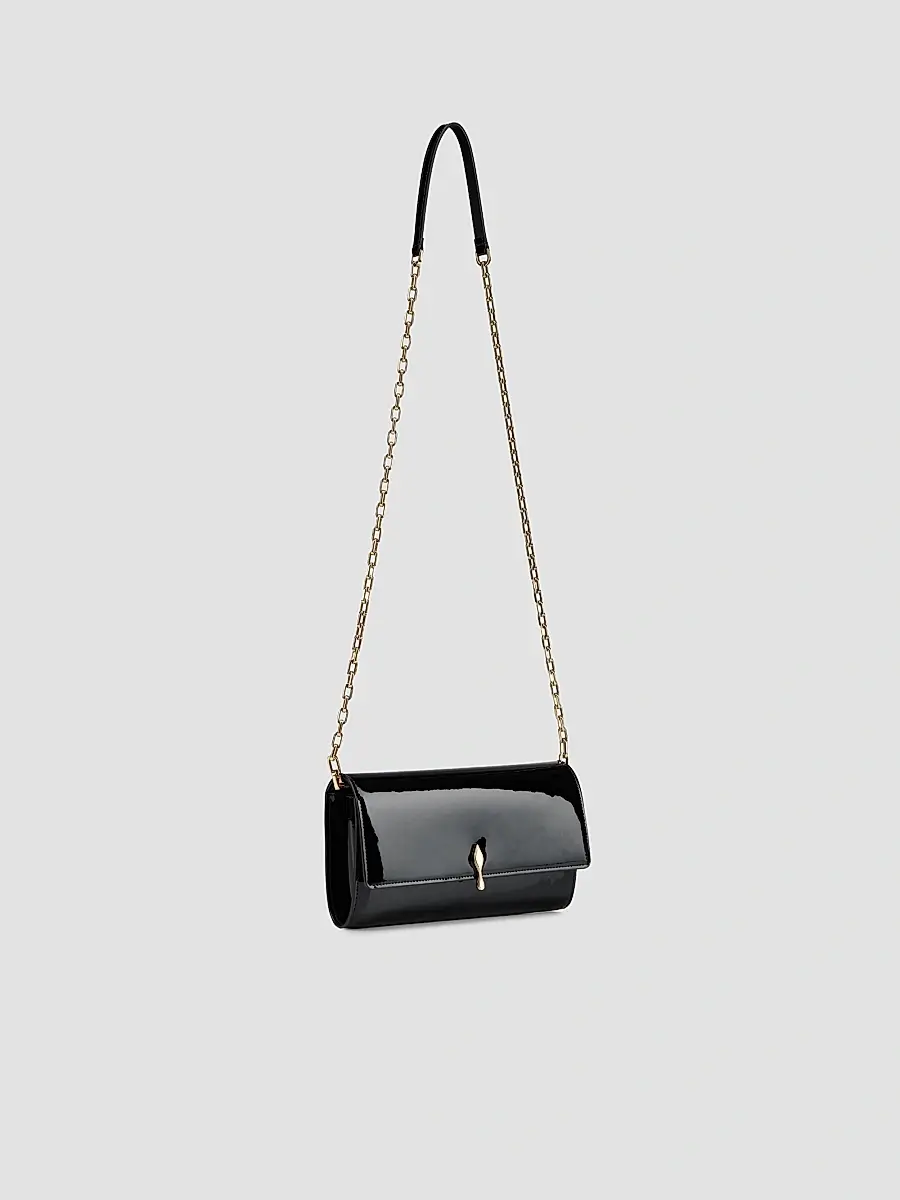 Christian Louboutin Women's Bettina Patent Leather Chain Wallet | Thumbnail 3