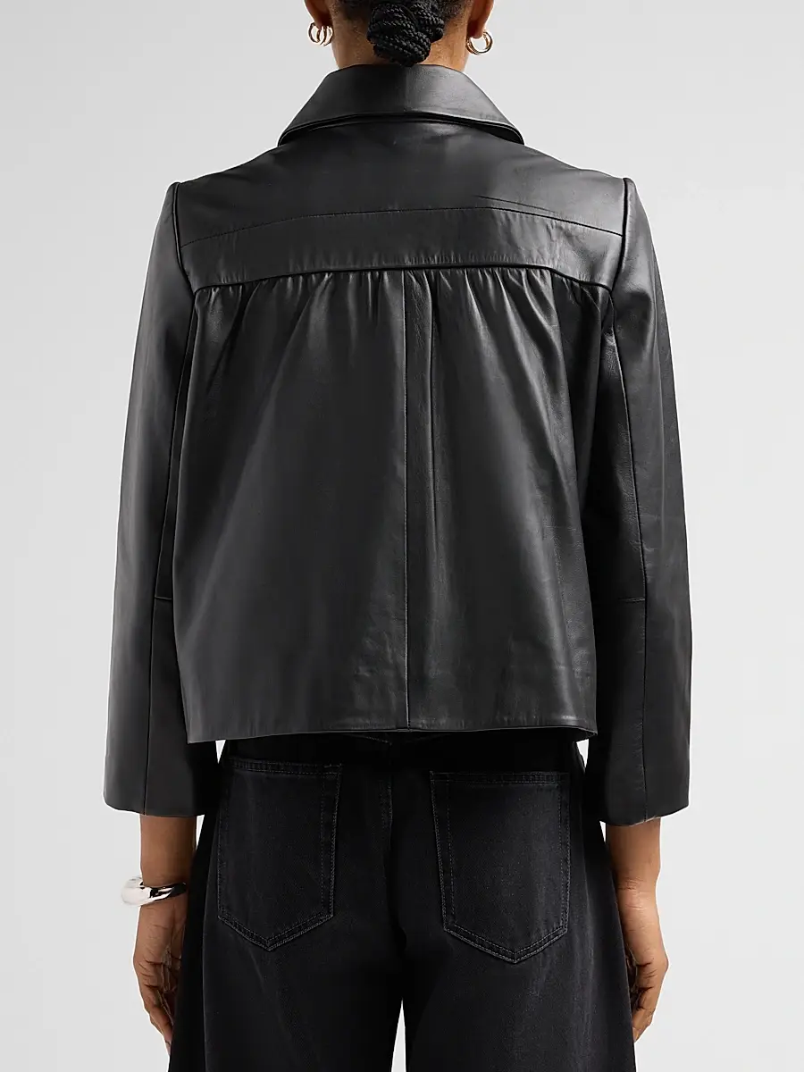Ba&sh Women's Mylos Leather Jacket | Thumbnail 3 Ba&sh Women's Mylos Leather Jacket | Thumbnail 3