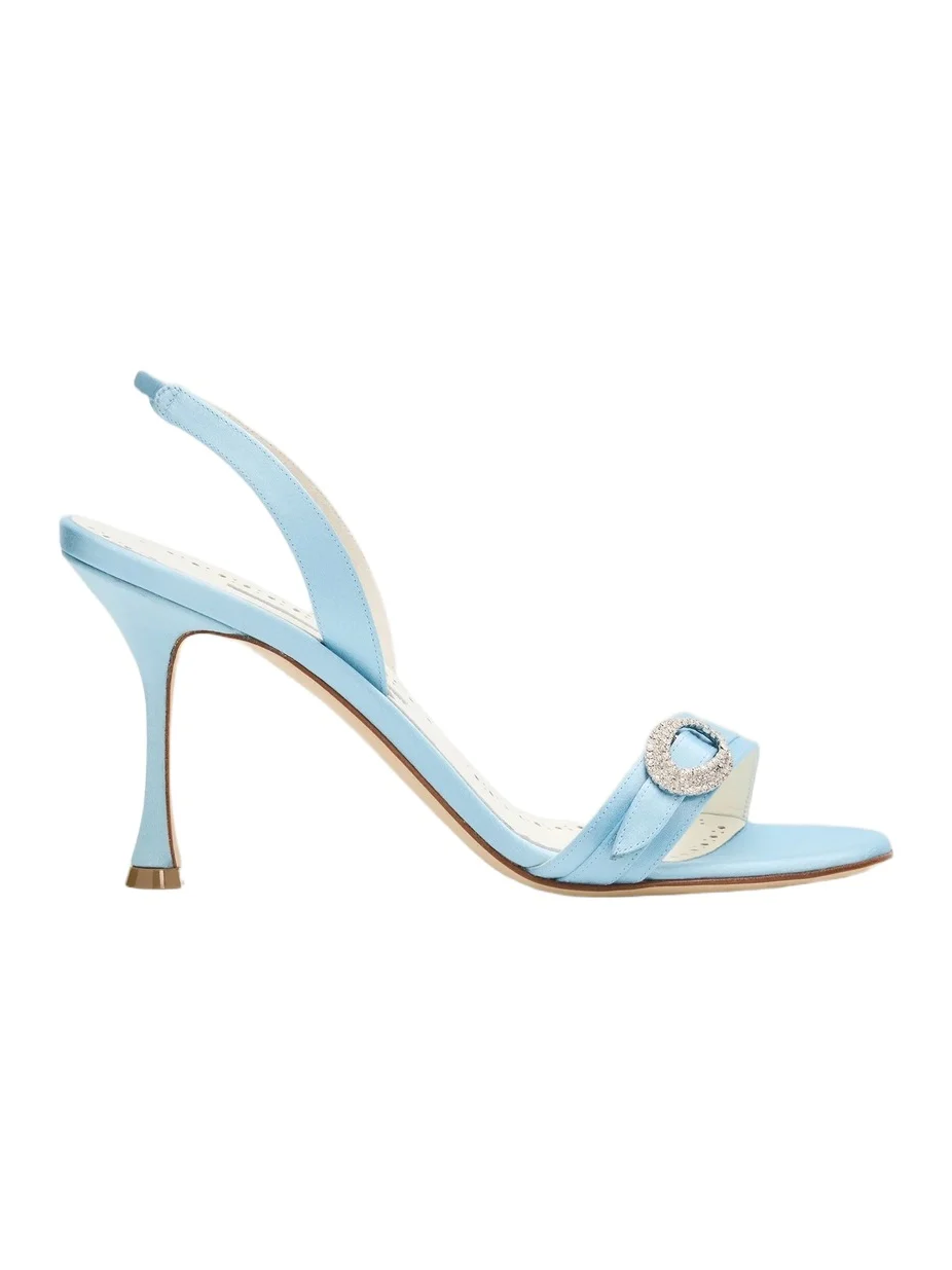 Women's Zutosan 90MM Satin Slingback Sandals Women's Zutosan 90MM Satin Slingback Sandals