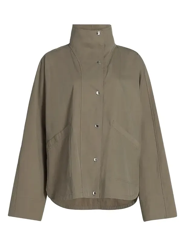 TOTEME Women's Organic Cotton-Blend Stand-Collar Jacket