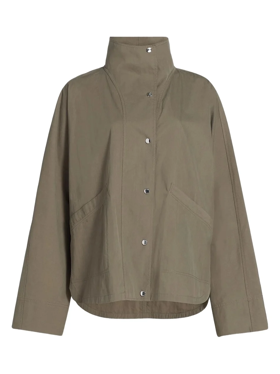 TOTEME Women's Organic Cotton-Blend Stand-Collar Jacket