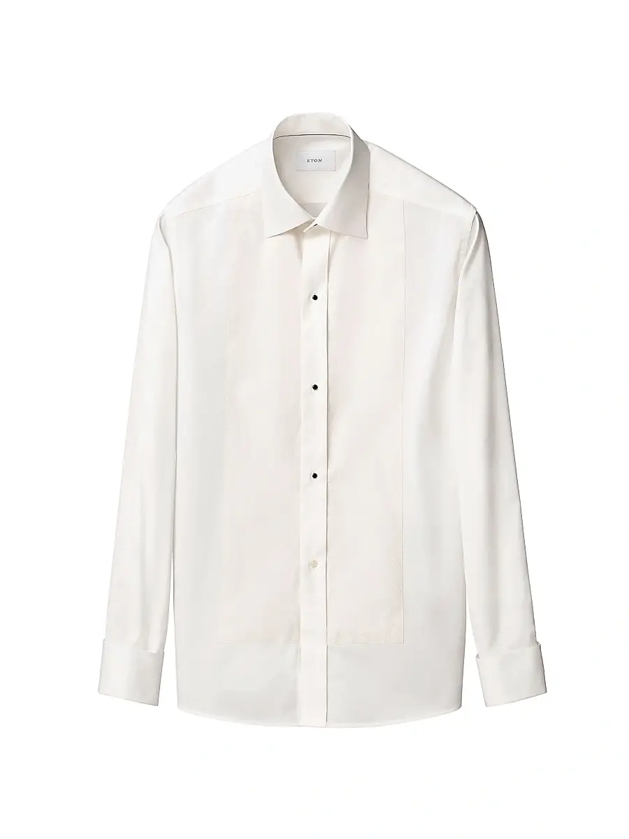 Eton Men's Metallic Bib Formal Slim-Fit Shirt | Thumbnail 2 Eton Men's Metallic Bib Formal Slim-Fit Shirt | Thumbnail 2