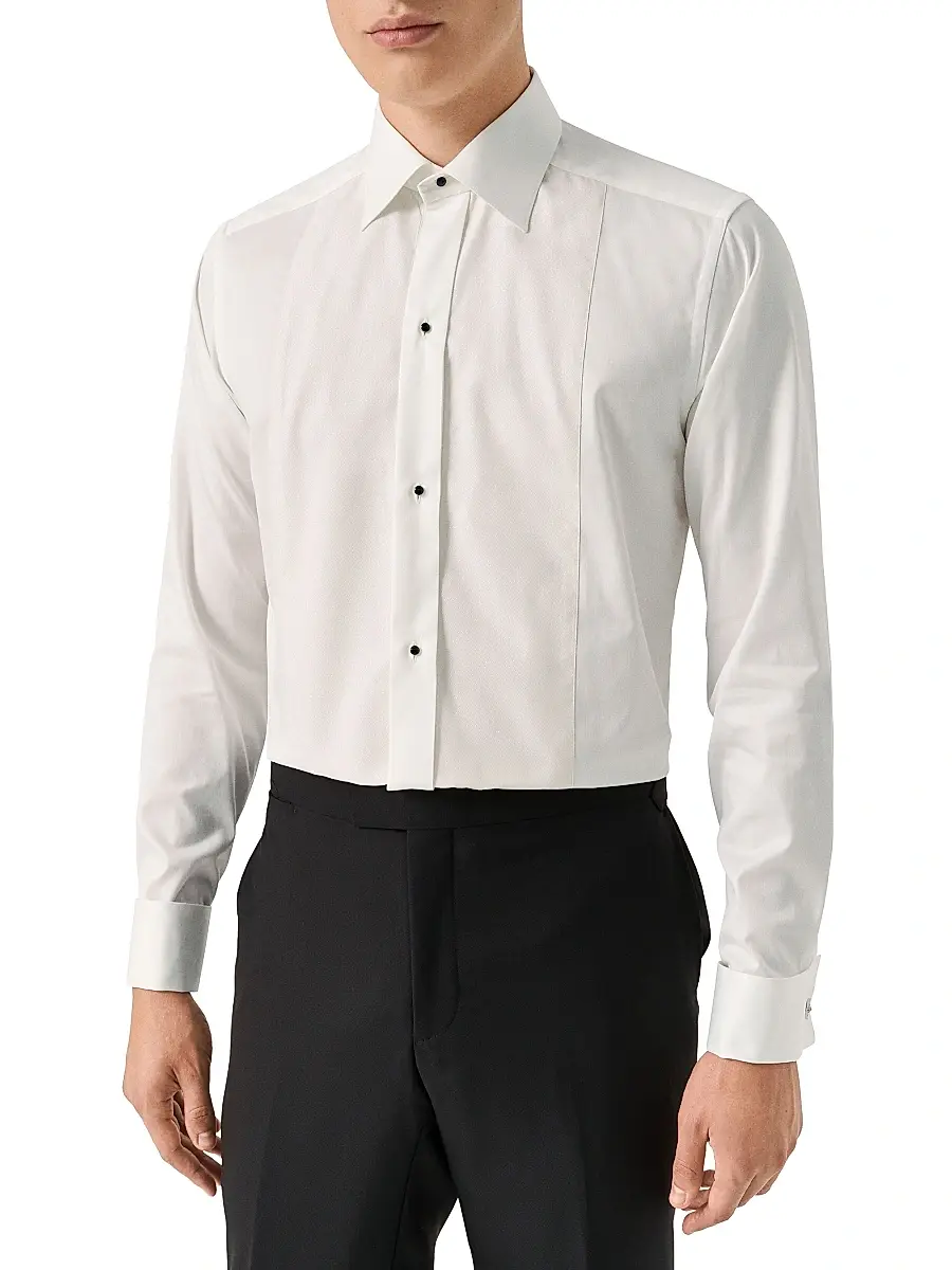 Eton Men's Metallic Bib Formal Slim-Fit Shirt | Thumbnail 3 Eton Men's Metallic Bib Formal Slim-Fit Shirt | Thumbnail 3