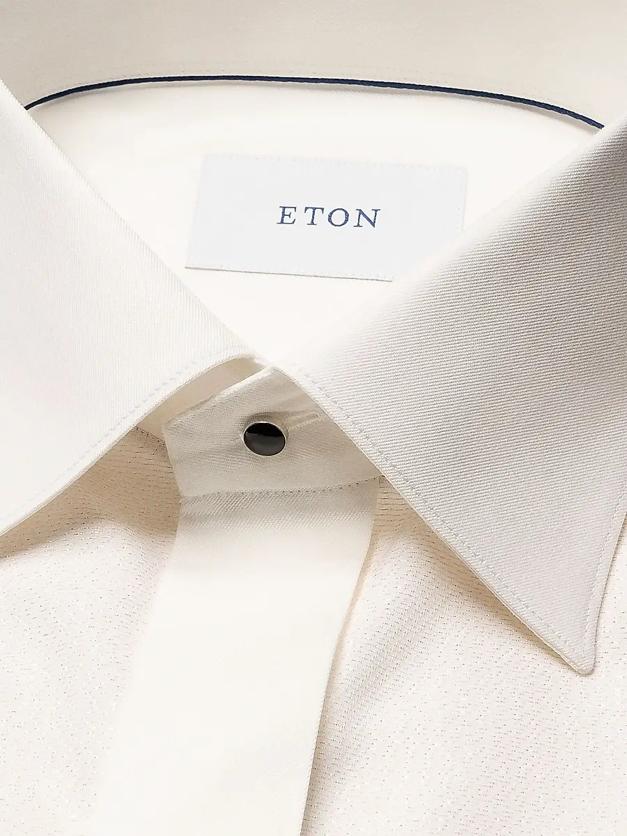 Eton Men's Metallic Bib Formal Slim-Fit Shirt | Thumbnail 7 Eton Men's Metallic Bib Formal Slim-Fit Shirt | Thumbnail 7