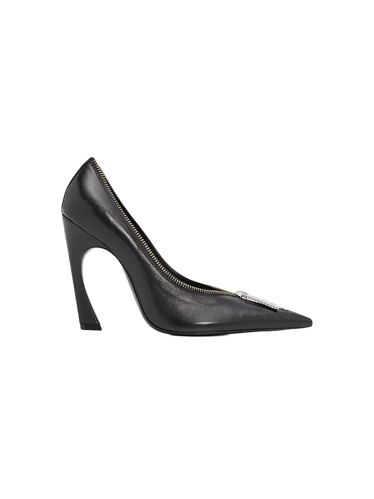 Schutz Women's Lexi 110MM Zip-Detail Leather Pumps