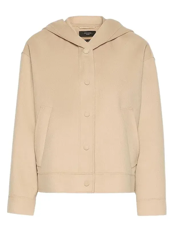 Women's Double Wool Hooded Jacket Women's Double Wool Hooded Jacket