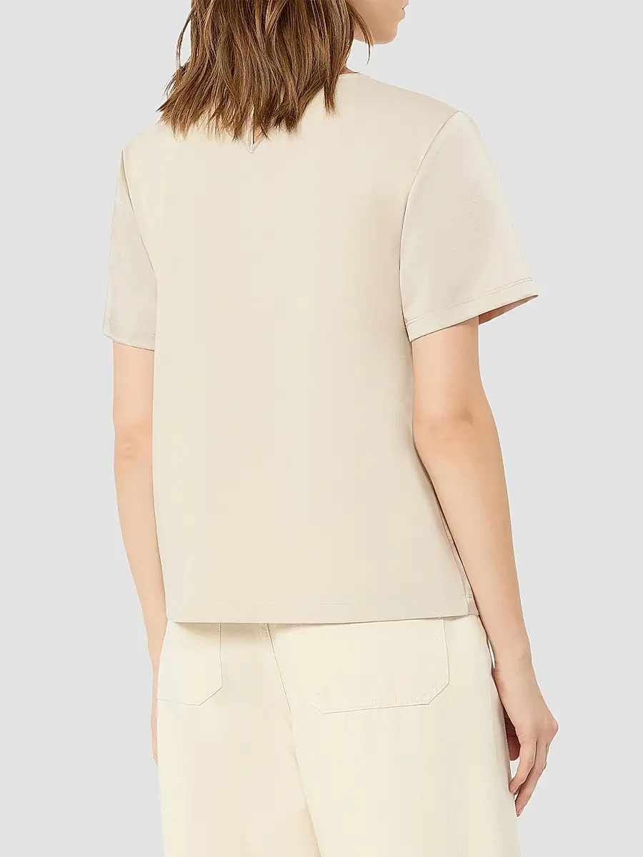 Weekend Max Mara Women's Satin Crew Neck T-Shirt | Thumbnail 4