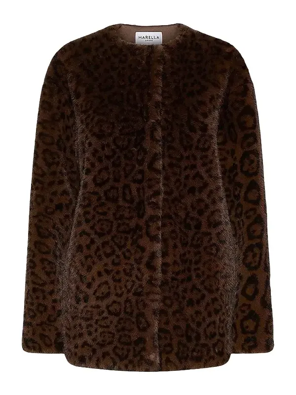 Marella Women's Animal Print Coat