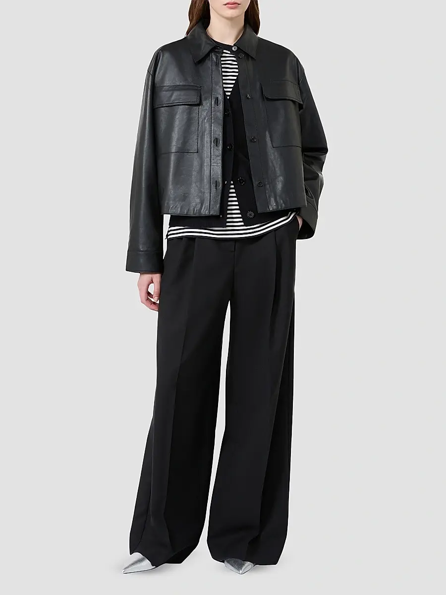 Weekend Max Mara Women's Wide Leg Woollen Cloth Trousers | Thumbnail 2