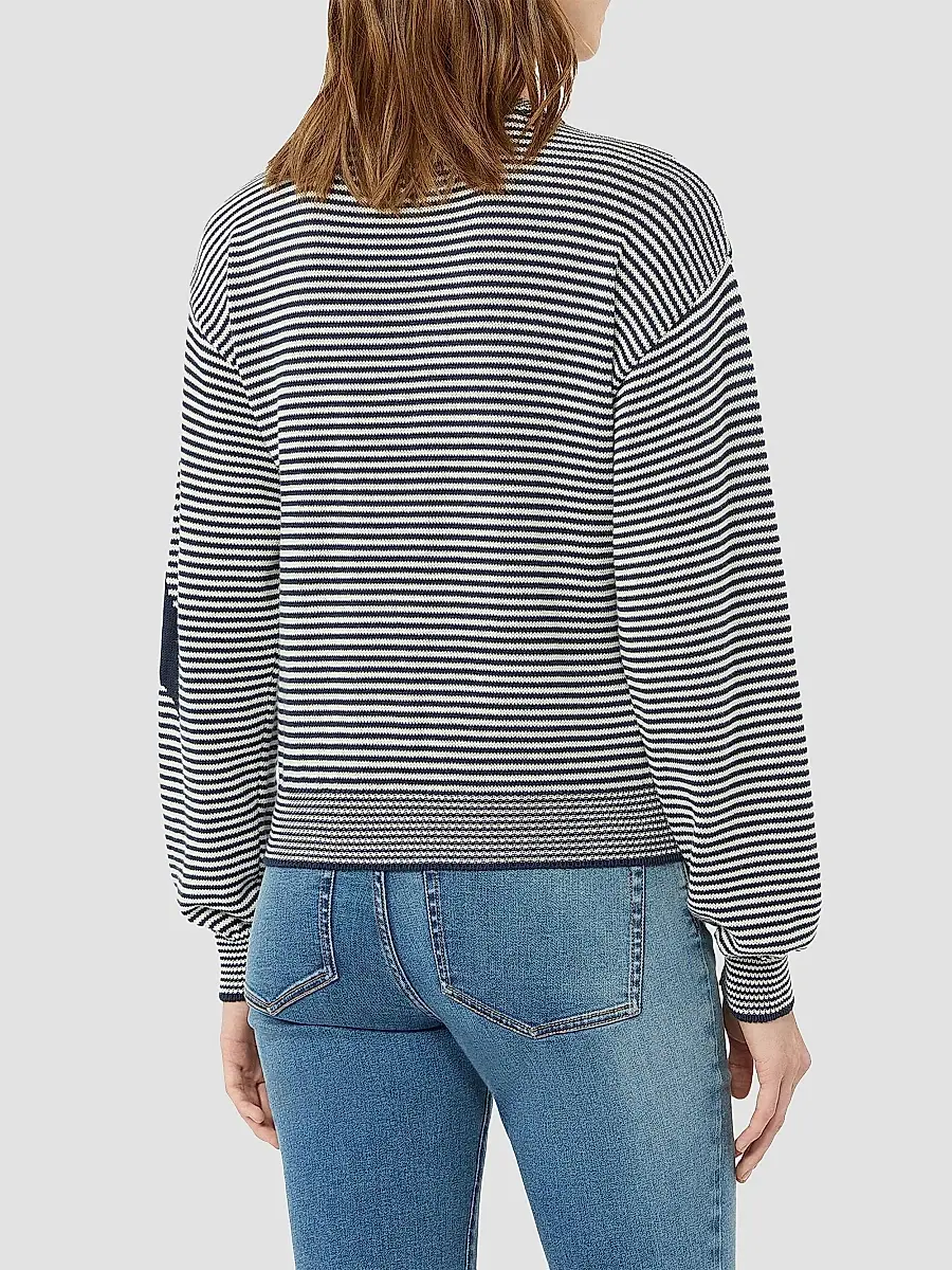Weekend Max Mara Women's Inlay Detail Cotton Yarn Cardigan | Thumbnail 4 Weekend Max Mara Women's Inlay Detail Cotton Yarn Cardigan | Thumbnail 4