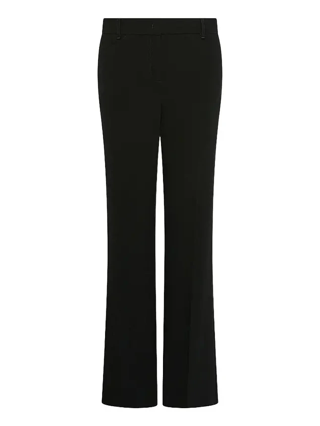 Women's Mini Flare Crêpe Envers Satin Trousers Women's Mini Flare Crêpe Envers Satin Trousers