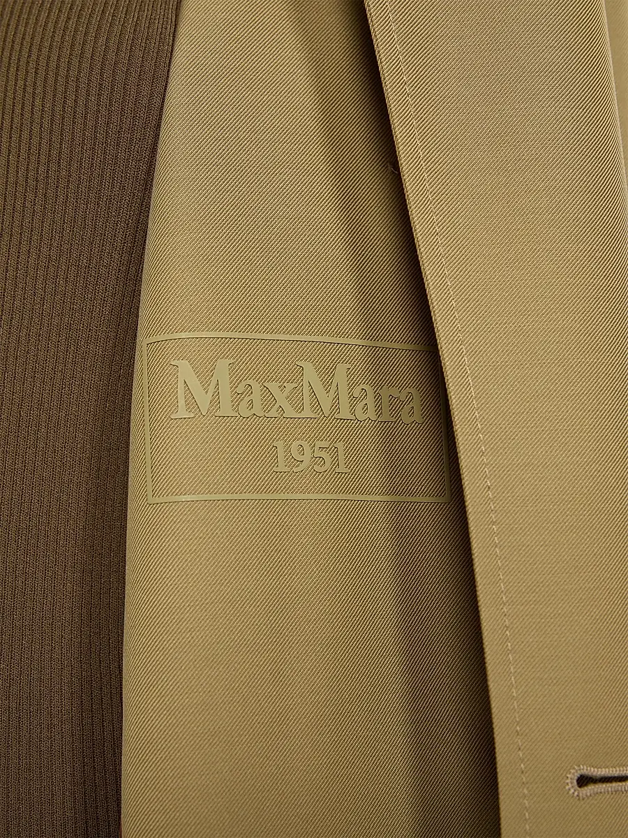 Max Mara Women's Water Repellent Wool Blend Gabardine Trench Coat | Thumbnail 6
