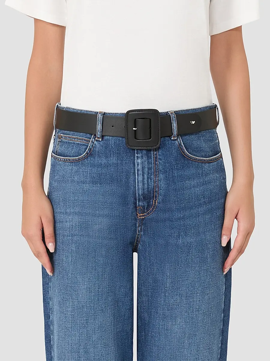 Weekend Max Mara Women's Shiny Nappa Leather Belt | Thumbnail 3 Weekend Max Mara Women's Shiny Nappa Leather Belt | Thumbnail 3