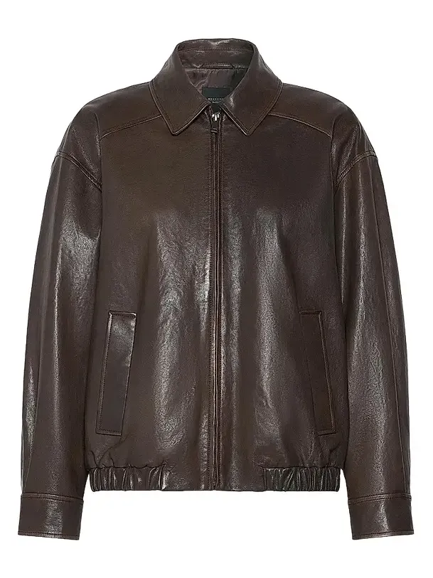 Women's Nappa Leather Bomber Jacket Women's Nappa Leather Bomber Jacket
