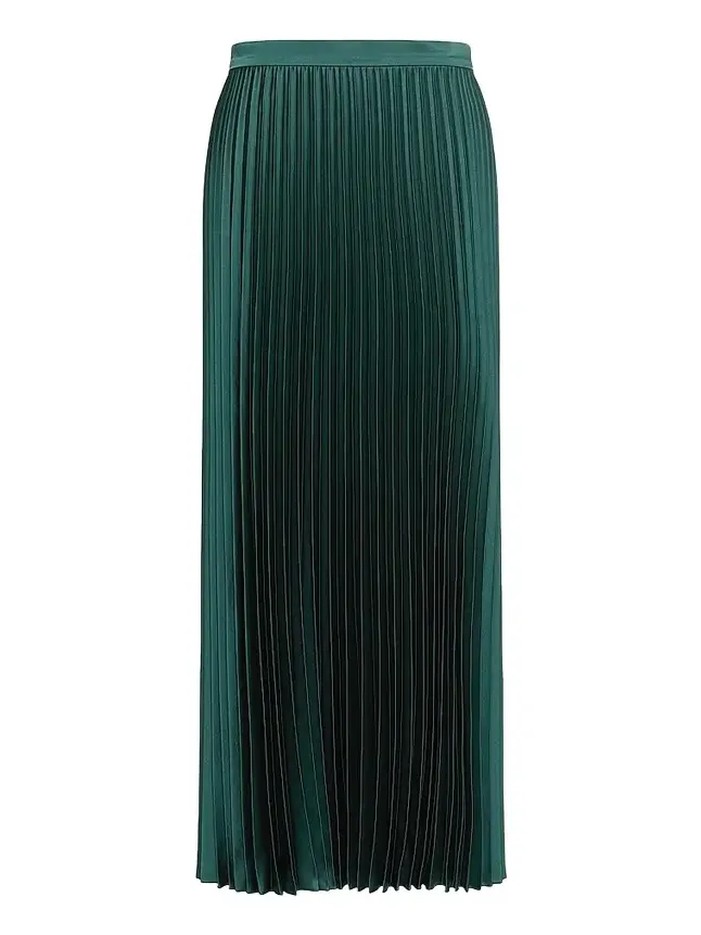 Women's Pleated Satin Skirt Women's Pleated Satin Skirt