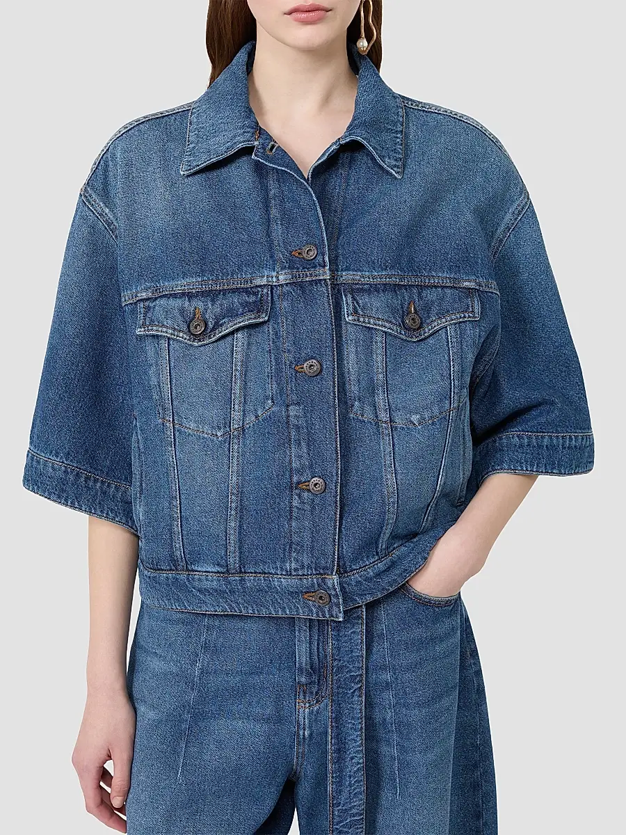 Weekend Max Mara Women's Cotton Denim Jacket | Thumbnail 5 Weekend Max Mara Women's Cotton Denim Jacket | Thumbnail 5