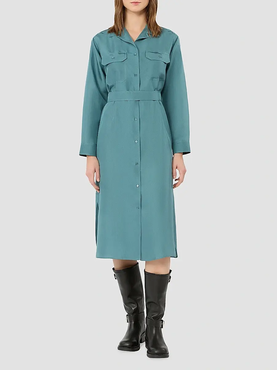 Weekend Max Mara Women's Silk Shirt Dress | Thumbnail 2 Weekend Max Mara Women's Silk Shirt Dress | Thumbnail 2