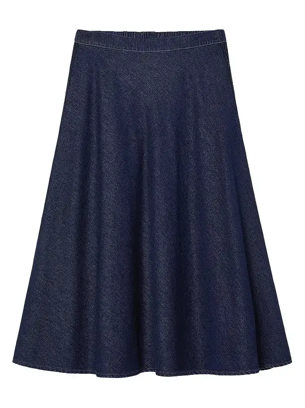 Women's Embroidered Denim Skirt Women's Embroidered Denim Skirt