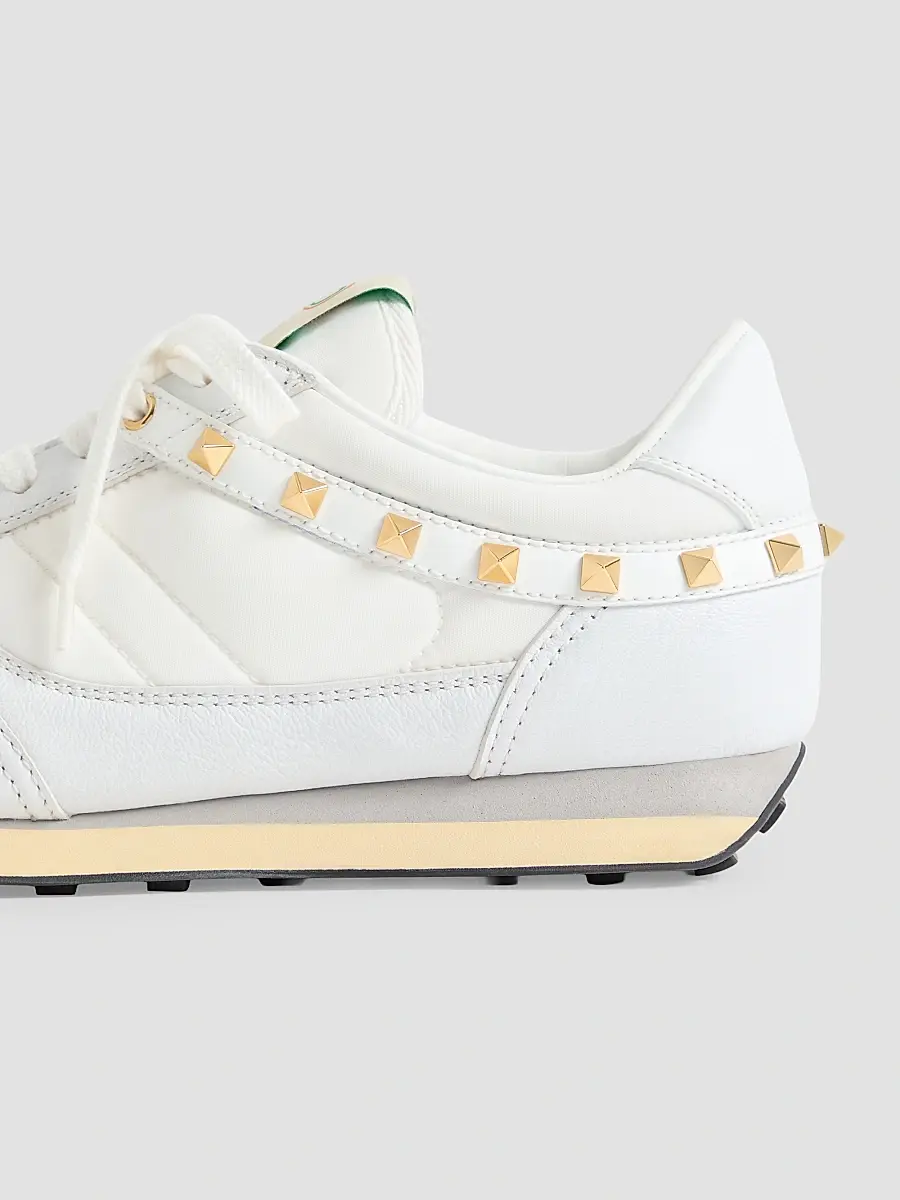 Valentino Men's Stud Up Sneaker in Leather and Nylon | Thumbnail 7
