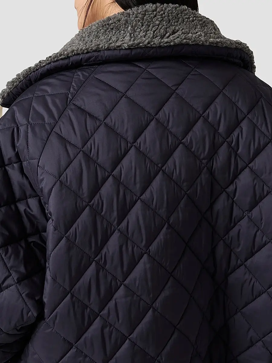 Miu Miu Women's Technical Pongé Down Coat | Thumbnail 5 Miu Miu Women's Technical Pongé Down Coat | Thumbnail 5