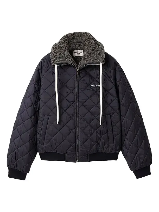 Miu Miu Women's Technical Pongé Down Coat