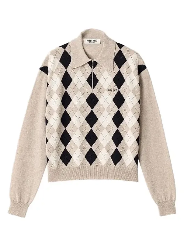 Miu Miu Women's Cashmere Polo Sweater