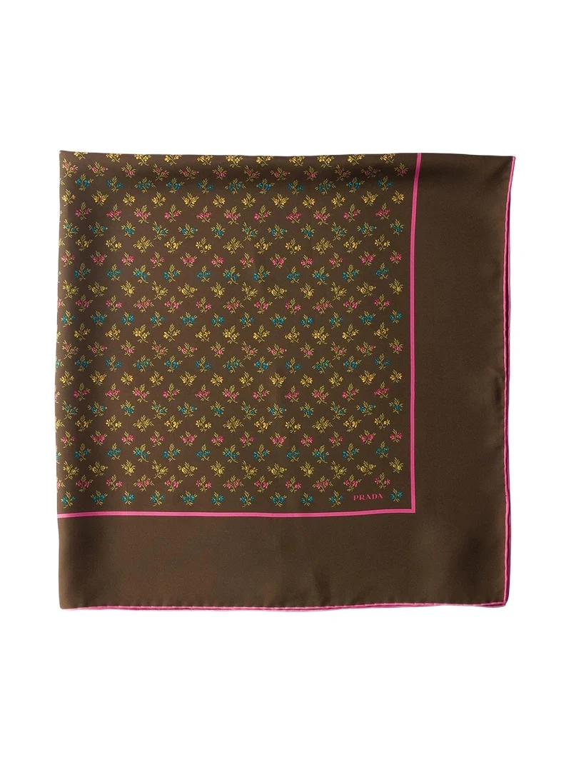 Prada Women's Printed Twill Scarf