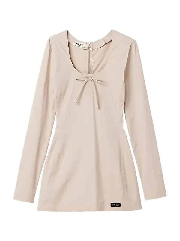 Women's Stretch Poplin Mini Dress Women's Stretch Poplin Mini Dress