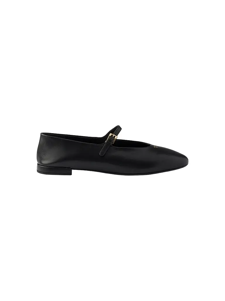 Prada Women's Leather Ballerinas - Black | Image 1 Prada Women's Leather Ballerinas - Black | Image 1