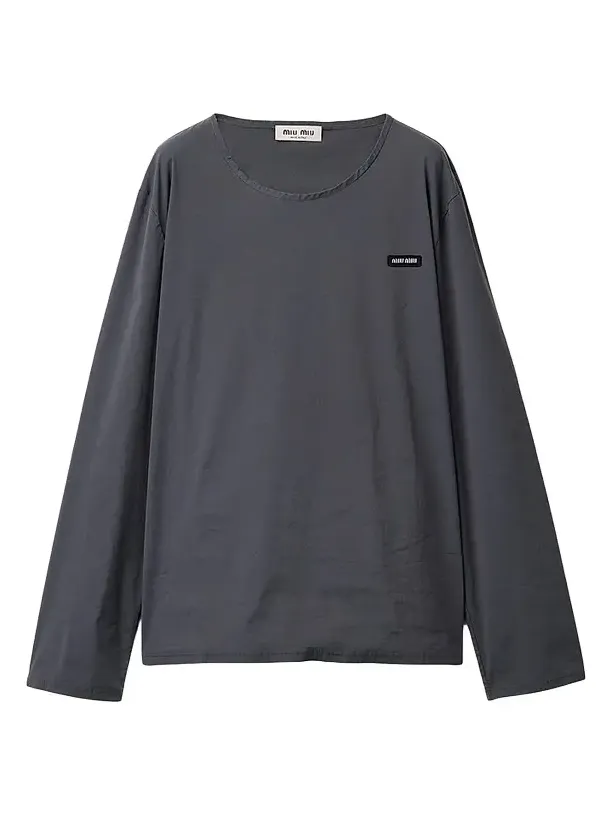 Miu Miu Women's Stretch Poplin Top