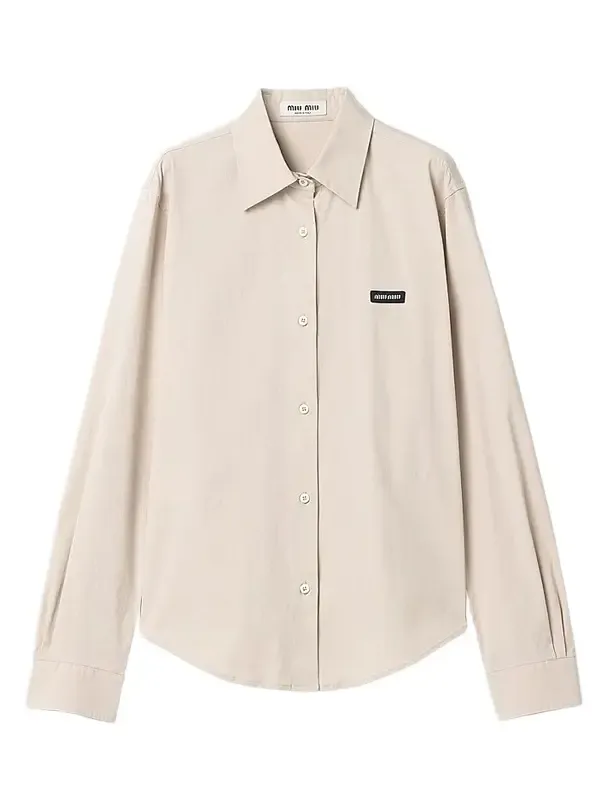 Miu Miu Women's Stretch Poplin Shirt