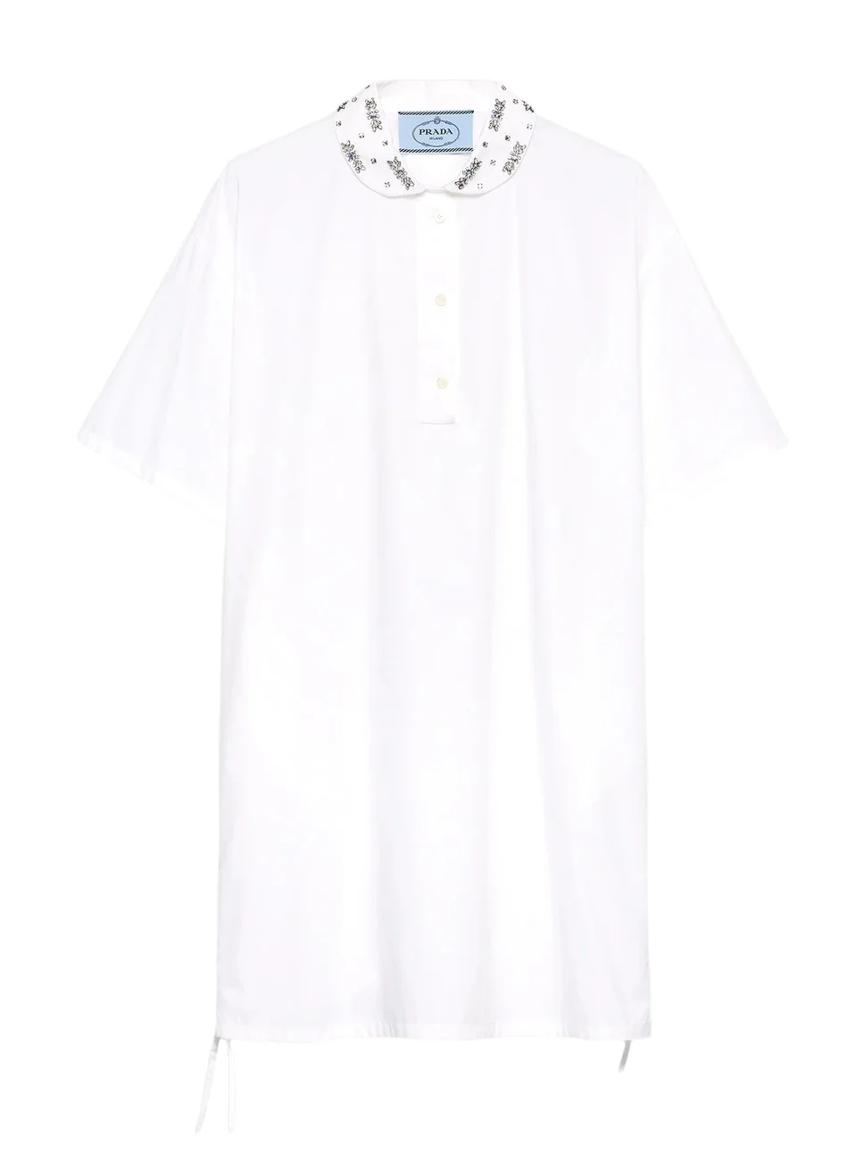 Women's Embroidered Poplin Mini-Dress