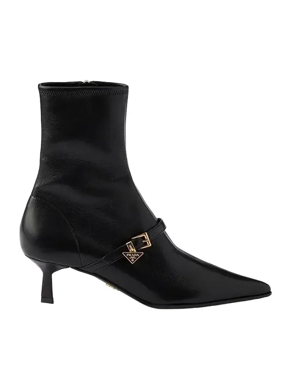Women's Stretch Nappa Leather Booties