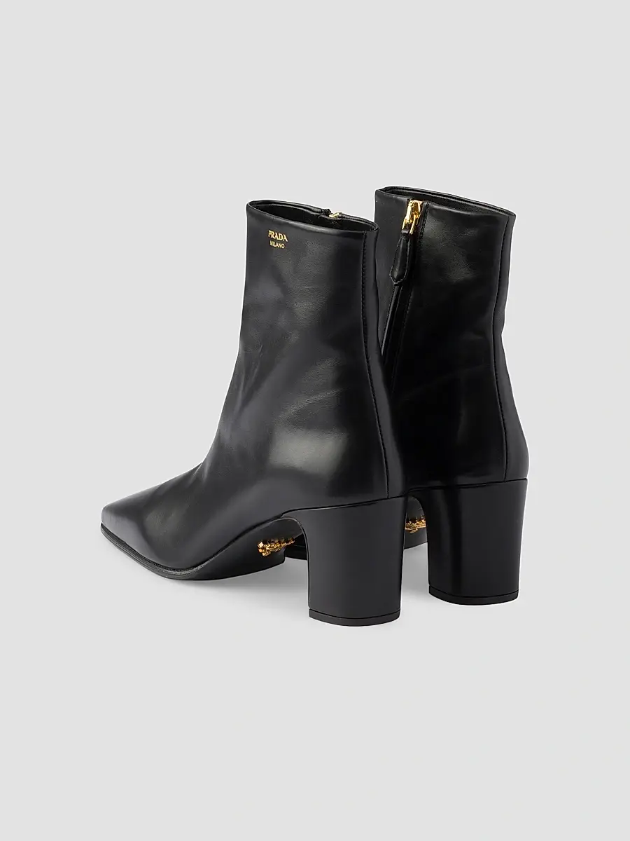 Prada Women's Leather Booties | Thumbnail 3