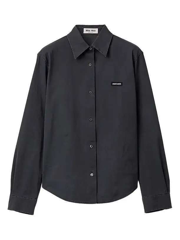 Miu Miu Women's Stretch Poplin Shirt