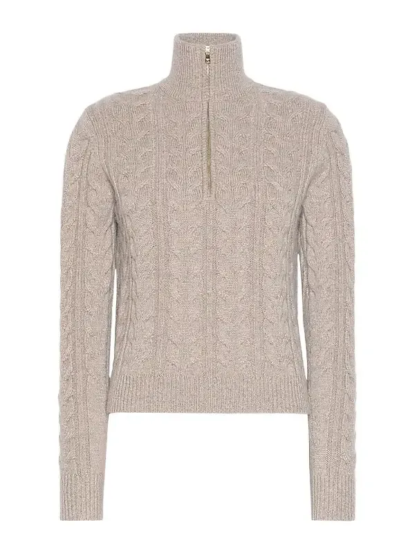 Women's Cable Knit Cashmere Yarn Sweater