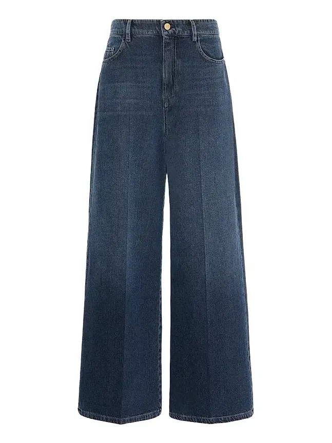 Max Mara Women's Wide, Cotton Denim Jeans