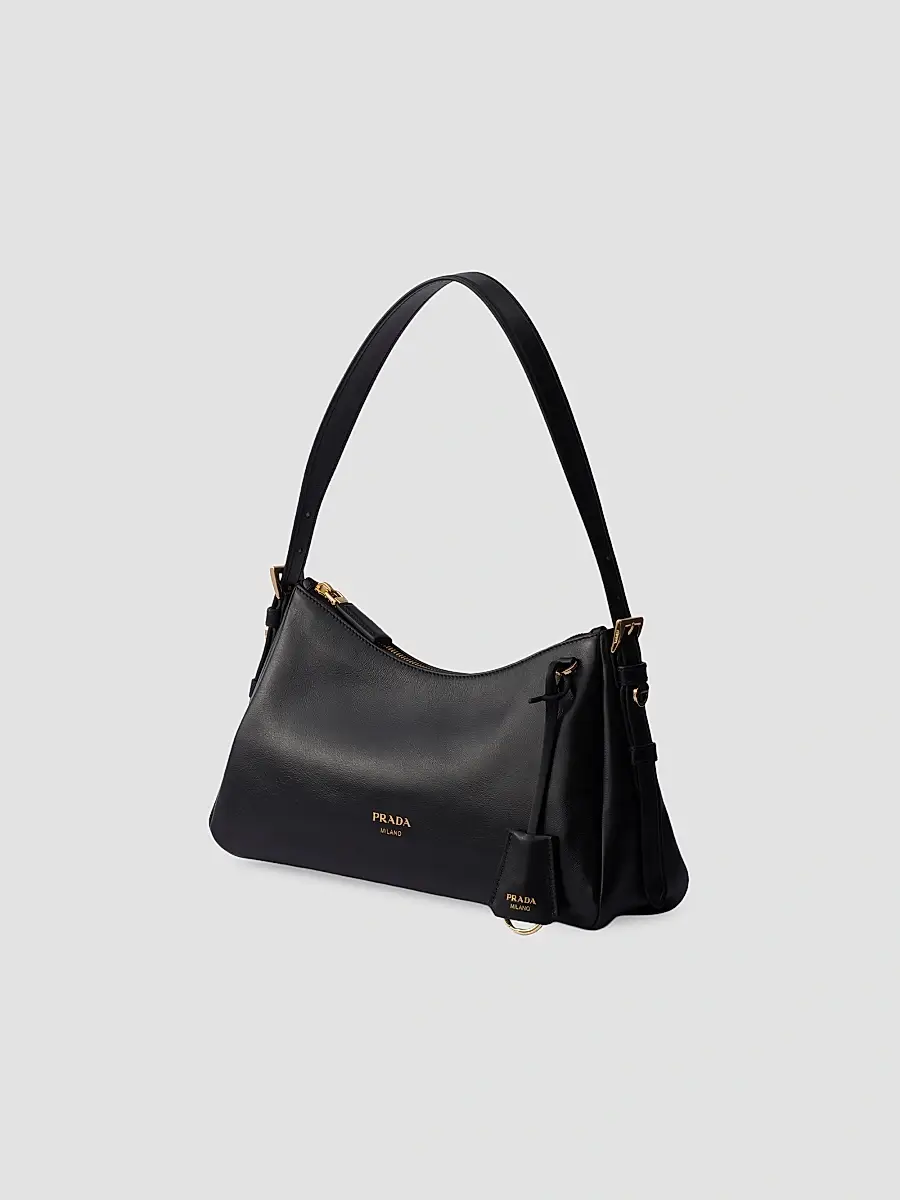 Prada Women's Aimée Medium Leather Shoulder Bag | Thumbnail 2