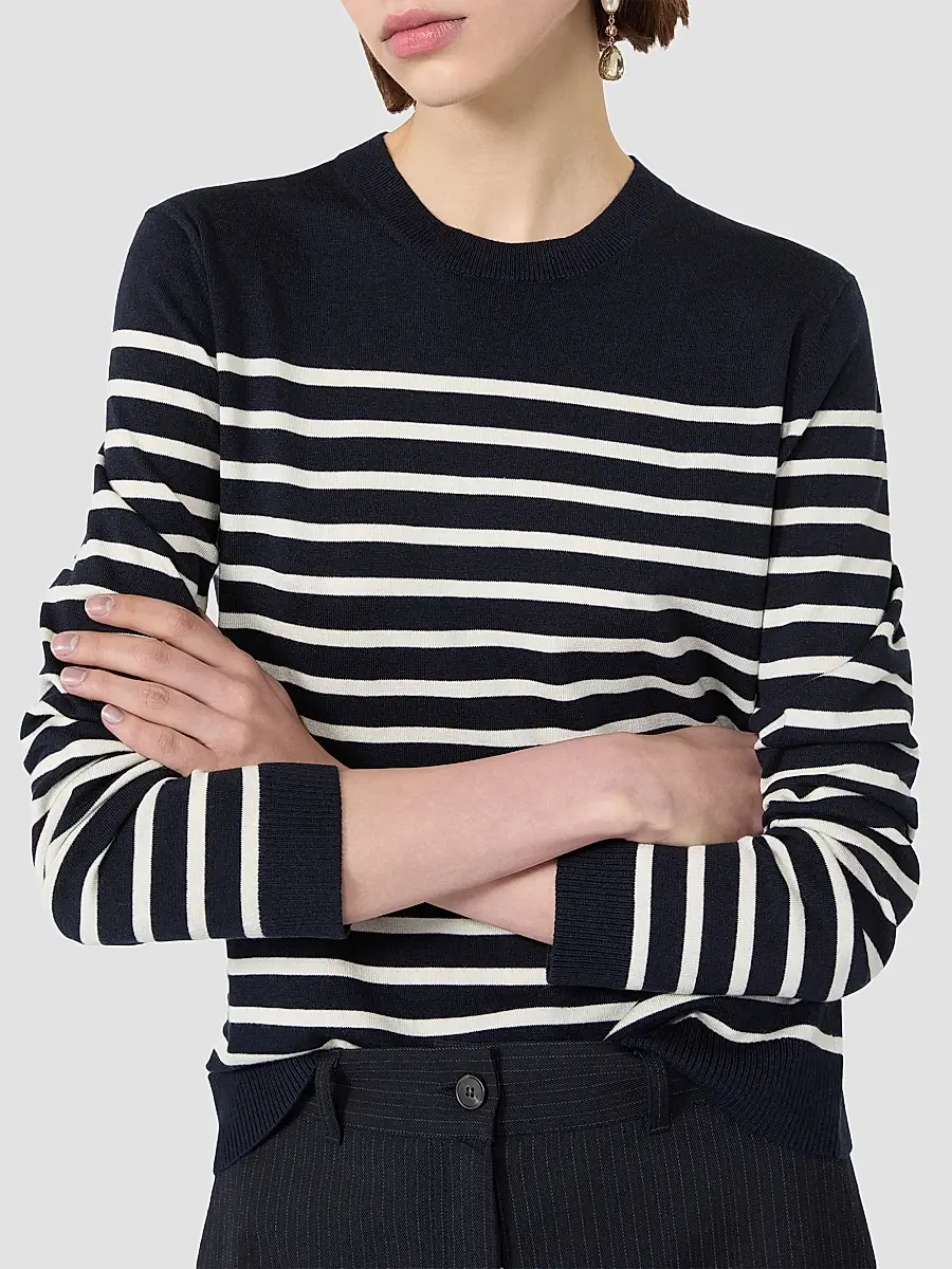 Weekend Max Mara Women's Silk and Wool Yarn Sweater | Thumbnail 5