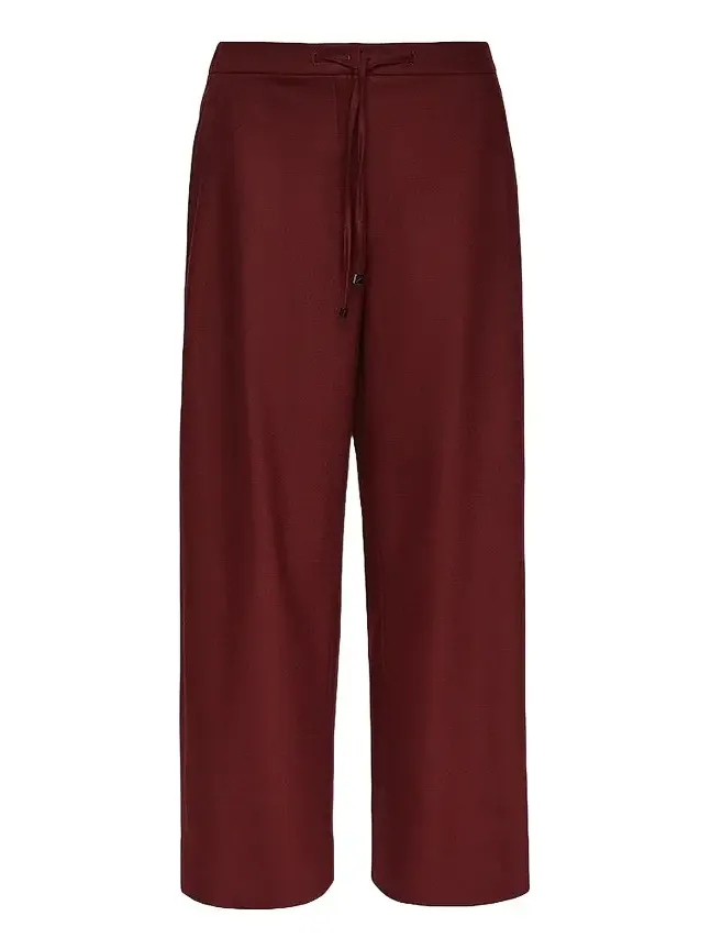 Max Mara Women's Stretch Wool Joggers Style Trousers