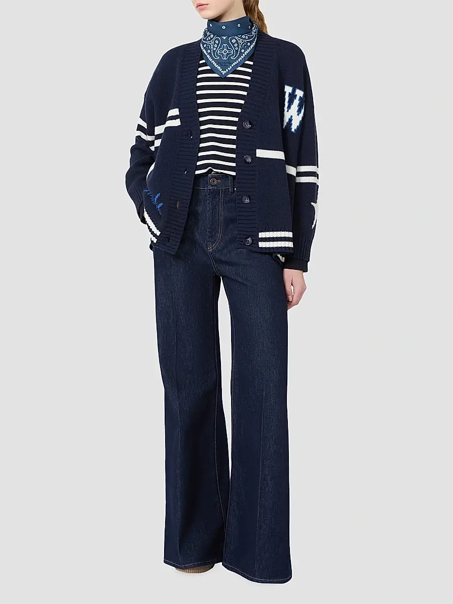 Weekend Max Mara Women's Cotton Denim Palazzo Jeans | Thumbnail 2 Weekend Max Mara Women's Cotton Denim Palazzo Jeans | Thumbnail 2
