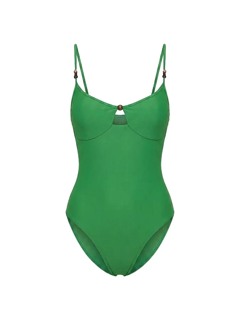 NICHOLAS Women's Anela One-Piece Swimsuit - Leaf | Image 1 NICHOLAS Women's Anela One-Piece Swimsuit - Leaf | Image 1