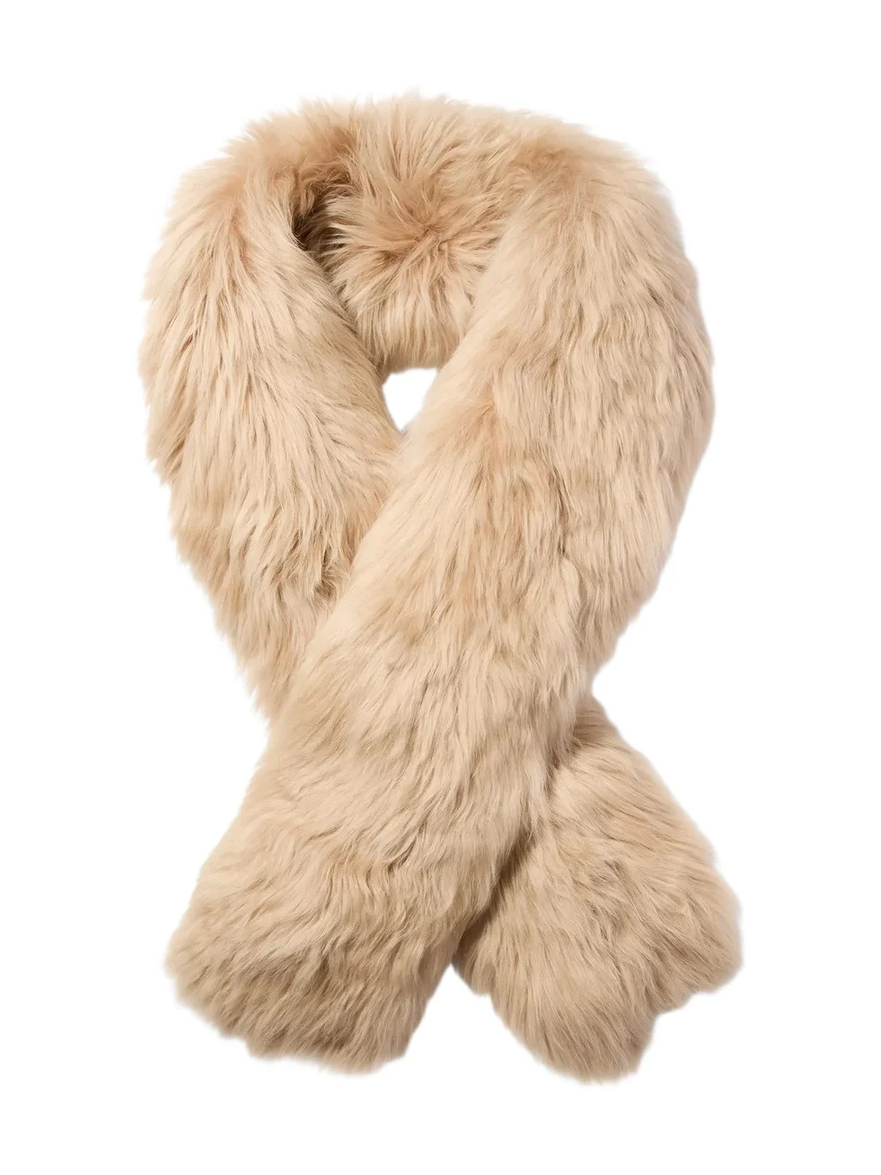Shearling Stole in Natural - One Size by Michael Kors Collection Shearling Stole in Natural - One Size by Michael Kors Collection