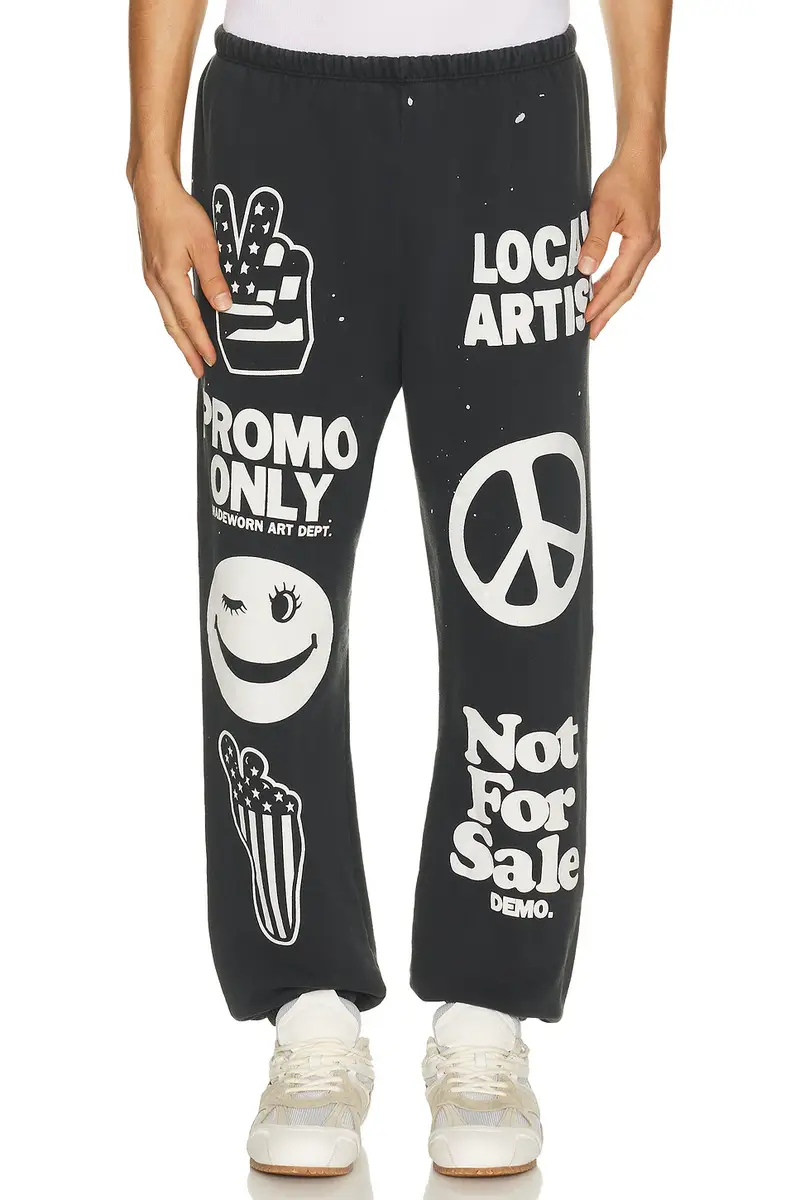 Madeworn Art Happens P.E. Sweatpants | Image 1 Madeworn Art Happens P.E. Sweatpants | Image 1