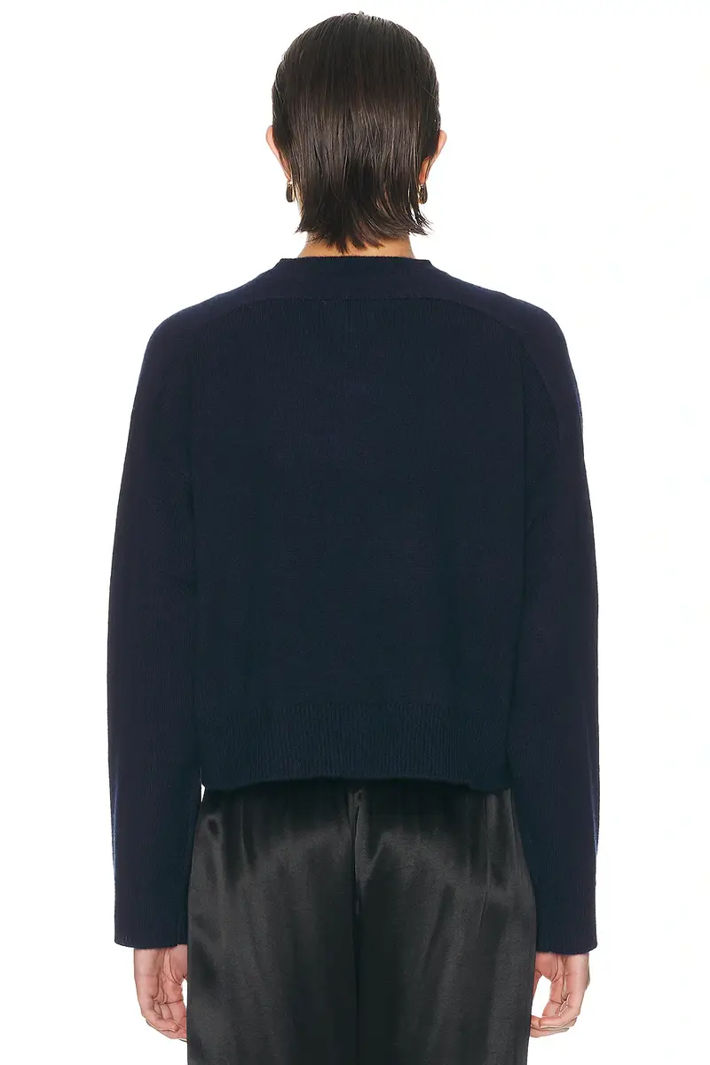 Loulou de Saison Anzor V-Neck Saddle-Sleeve Sweater | Thumbnail 3
