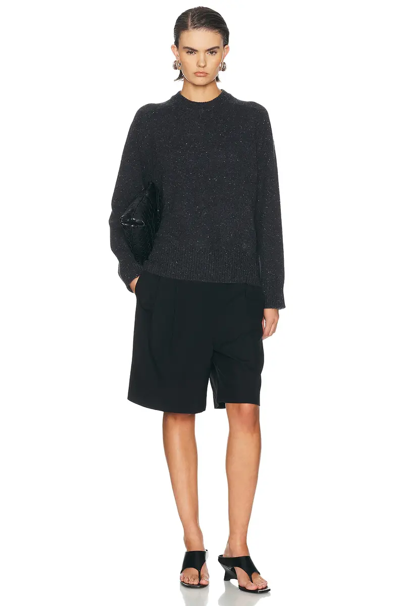 Loulou de Saison Baltra Saddle Sleeve Crewneck Sweater | Thumbnail 4