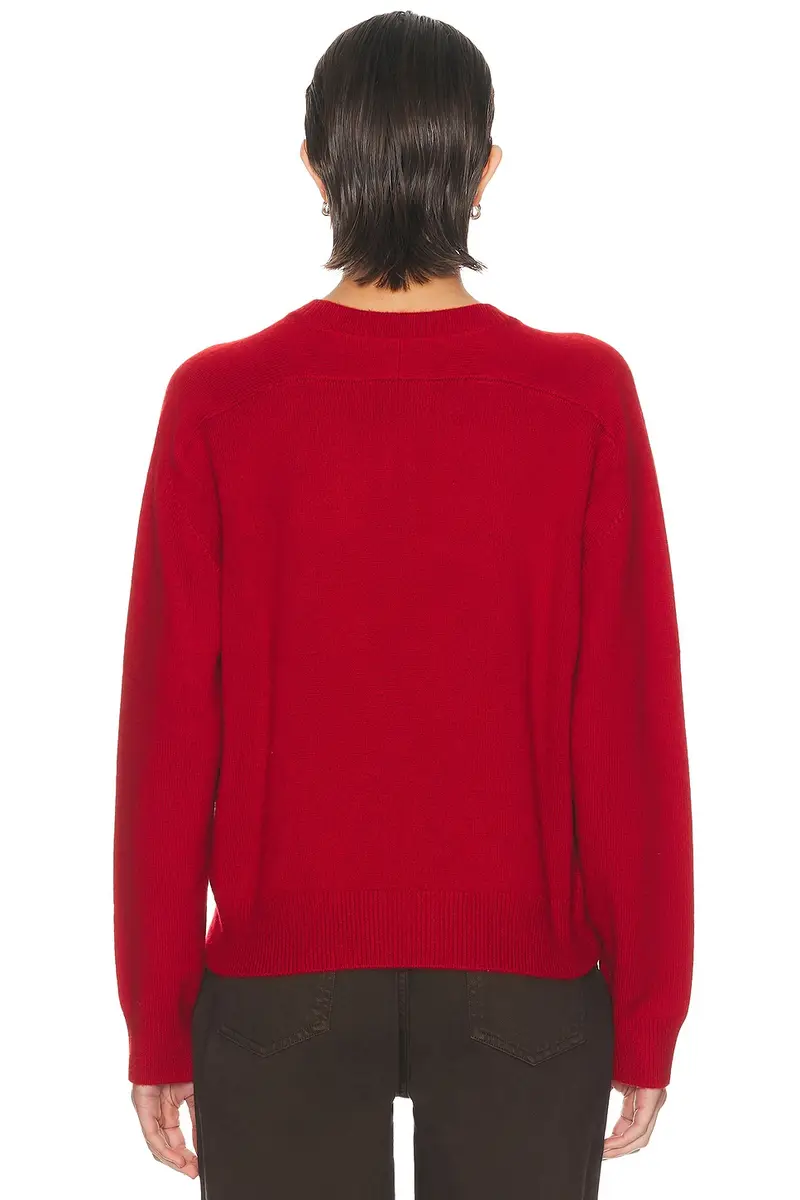 Loulou de Saison Malo Oversized Saddle-Sleeve Henley Sweater | Thumbnail 3 Loulou de Saison Malo Oversized Saddle-Sleeve Henley Sweater | Thumbnail 3