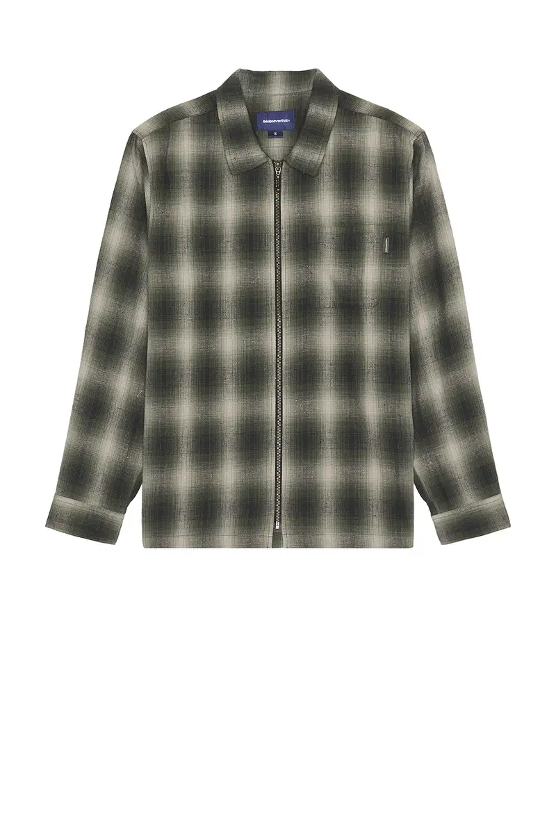 thisisneverthat Nep Check Zip Shirt | Thumbnail 4 thisisneverthat Nep Check Zip Shirt | Thumbnail 4